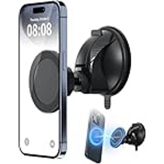 PROfezzion magnetisk brusespejl Telefonholder Genanvendelig sugekop Telefonholder Kompatibel med iPhone 16 15 14 13 12 og alle telefoner Roterend