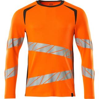 MASCOT ACCELERATE SAFE T-shirt, langærmet, hi-vis orange/mørk antracit - M