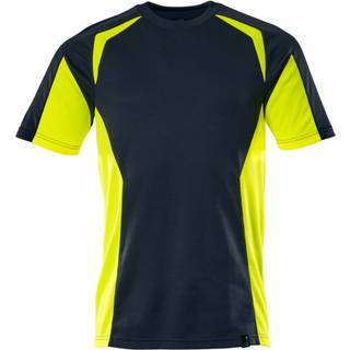 MASCOT ACCELERATE SAFE T-shirt til børn, mørk marine/hi-vis gul - XL