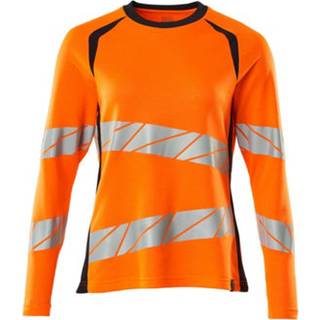 MASCOT® T-shirt, langærmet Hi-Vis Orange/Mørk Marine 19091-771-14010 XL ONE