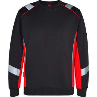 ENGEL Cargo sweatshirt Sort/Rød 8871-257 3XL
