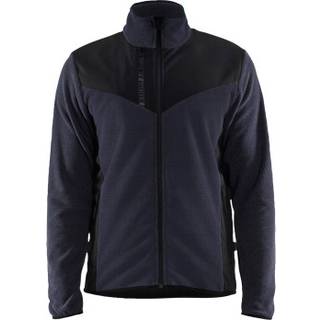 Blåkläder 5942 Strikket Jakke med Softshell / Strikket Arbejdsjakke med Softshell - S - Mørk Marineblå/Sort