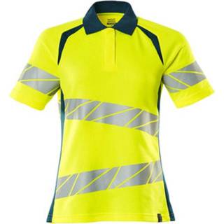 MASCOT ACCELERATE SAFE poloshirt, hi-vis gul/mørk petroleum - 5XL