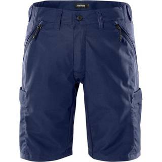FRISTADS® MARINEBLÅ SERVICE STRETCH Oekotex® certificeret Service Shorts m/lårlommer (205 g/m²) Str. C46