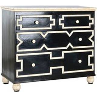 Kommode Home ESPRIT Sort 111 x 51 x 99 cm