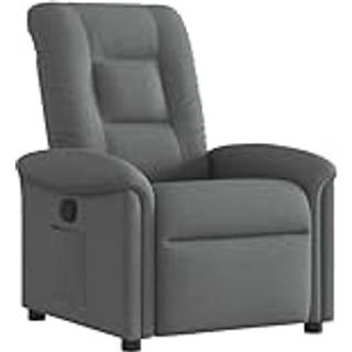 Massagestol Stof Mørkegrå - Nej / Manuel tilbagelæningsfunktion