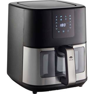 HOLM Airfryer med vindue 9 liter 1700 watt Sort
