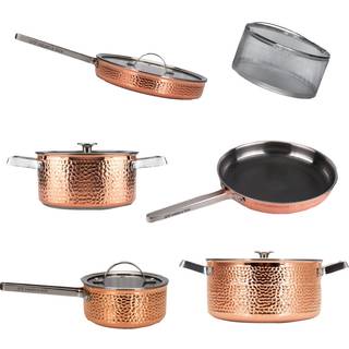 Vargen & Thor Mjølner.Xl Grydesæt 6 Dele - Grydesæt Kobber - 60232660