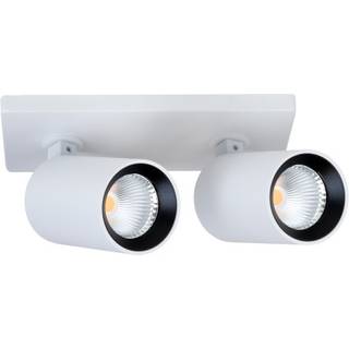 SLC LED-indbygningsspot ART, 2 lyskilder, hvid, 2.700 K, aluminium