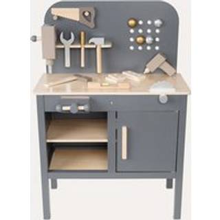 Jabadabado Woodworking Bench - Legetøj Træ Grå - C2555
