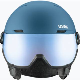 Uvex Wanted Visor, skihjelm med visir, blå
