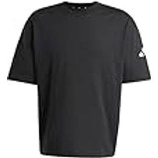 Essentials Loose Fit 3 Bar Logo T-shirt - Black / White - M