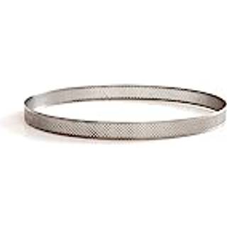Perforeret Tærtering Ø10cm - Rustfrit Stål, Decora