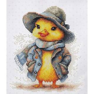 Luca-S Korsstingss?t The Detective Duck B1416 Counted Cross Stitch Kit til voksne H?ndarbejde og broderis?t