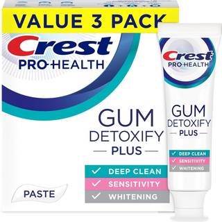 Crest Pro-Health Gum Detoxify Plus Tandpasta 4,5 oz Pakke med 3 - Antibakteriel fluortandpasta F?lsomhedsbeskyttelse bleger t?nder Antikavitet Pl
