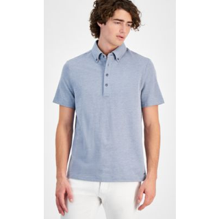 MK Cotton Blend Piqué Oxford Shirt - Blue - Michael Kors - XL
