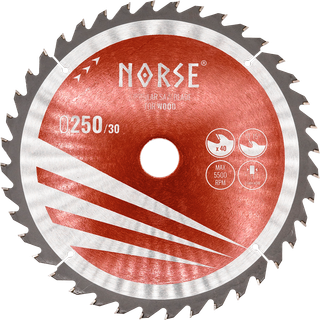 NORSE Rundsavsklinge Carpenter 250×2,6×30mm Z40