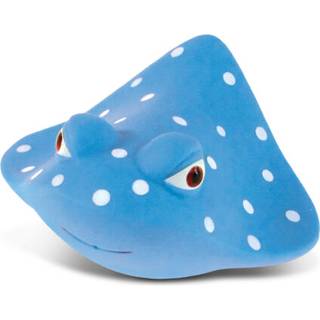 Dollibu Manta Ray Bath Buddy Squirter - Floating Blue Manta Ray Rubber Bath Toy Fun Water Squirting Bathtime Play For Toddlers Soft Sea Life Anim