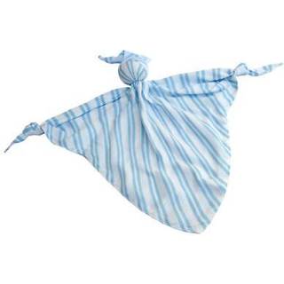 Cuski Mussi Baby Comforter, blå striber – 100% bambus-muslin beroligende tæppe til rolig og tryg søvn