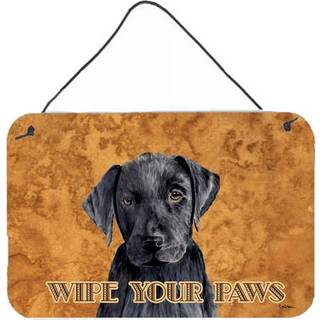 """" Caroline's Treasures SC9136DS812 LABRADOR ALUMINIUM METAL WALL ELLER DOOR HANGING PRINTS 8 X 12 """" """" """"