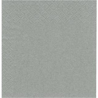 Serviet 2-lag 33x33 Grå 2400 stk 1/4 fold Nyfibre Svanemærket FSC