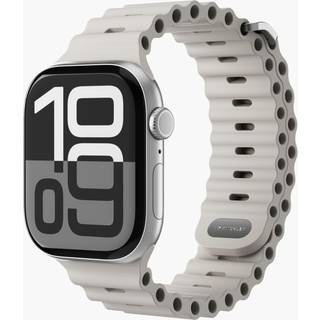 Vonmählen Apple Watch (38/40/SE/41/42mm) Wave Band 2 Genanvendt Silikone Rem - Grå