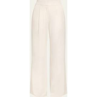 Veronica Beard Robinne high-rise wide-leg pants - white - S