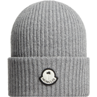 Moncler Genius X Palm Angels Rib Wool Beanie Grey