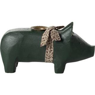 Maileg Lysestage Gris Medium - Dark Green Dark Green
