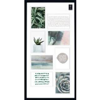 Focus Collage 8 Pictures w. double PP Black - Ramme