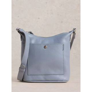 White Stuff White Stuff Blue Mini Fern Leather Crossbody Bag