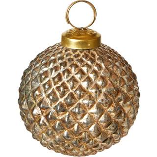 Julekugle Antik - 3 stk. - Guld Glas