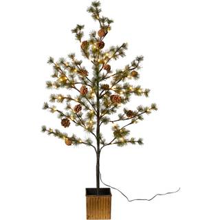 Da&#39;core Juletræ med kogler i guldpotte H120 cm