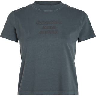 Slim Washed Logo T-shirt - Grey - XXS