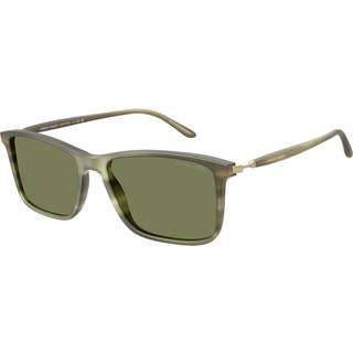 Giorgio Armani Mand AR8218 61682A Solbriller Acetat Skildpadde Grøn Firkantet Normal