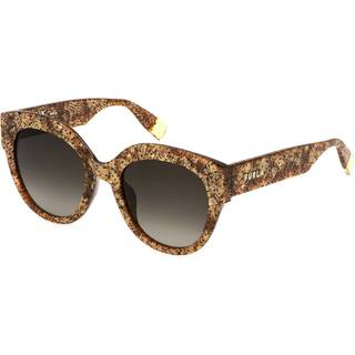 Furla Kvinde SFU813 0V83 Solbriller Acetat Havana Røg Firkantet Normal Skygge
