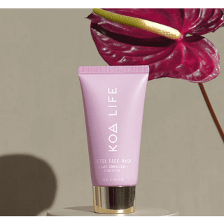 Koa Life Detox Face Mask - Charcoal Face Mask Skincare Bentonite Clay Facial Mask Clay Face Mask dybt hydrates nærer Skin Antioxidants Natural Ve