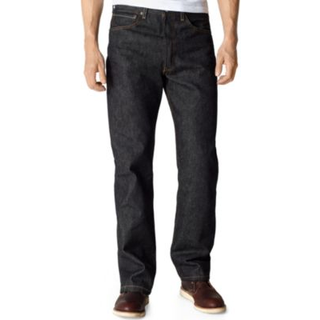 Levi's Herre 501 Original Fit Jeans - Sort STF 32W x 30L, Knaplukning, Lige ben