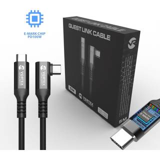 VortexVR-kabel 5m 10 GBPS PD100W (fast charging) USB-C til META QUEST LINK / OCULUS LINK