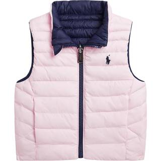 Ralph Lauren Puffervest Til Baby Newport Navy/Hint Of Pink 18 months  Marineblå  18 måneder  mand