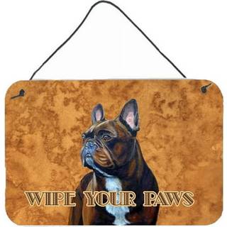 """" Caroline's Treasures LH9455DS812 French Bulldog Tør dine Paws Aluminium Metal Wall eller Door Hanging Prints 8 X 12 """" """" """"