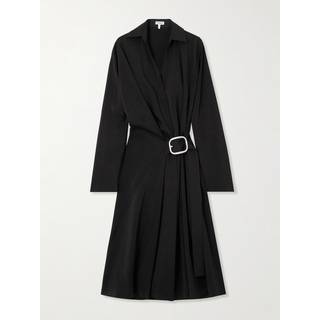 Loewe Wrap midi dress - black - XS