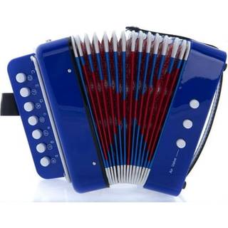 D'luca G105-BL B?rneknap med en harmonik bl?