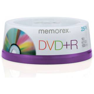 Memorex DVD+R 16X 4,7 GB 25 pakning spindel
