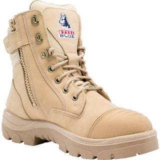 Steel Blue sikkerhedsstøvle 44 Southern Cross Zip S3 Sand 392661-095-SND