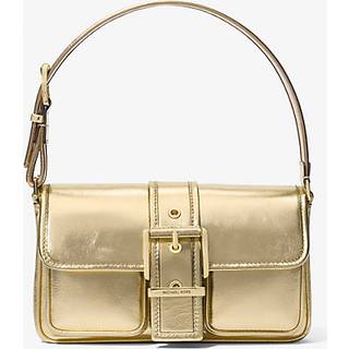 MK Colby Medium Metallic Leather Shoulder Bag - Gold - Michael Kors - ONE SIZE