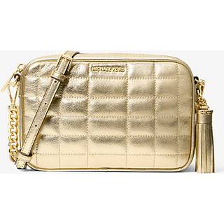 MK Jet Set Medium Quilted Metallic Leather Crossbody Bag - Gold - Michael Kors - ONE SIZE