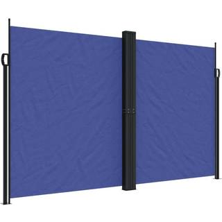 sidemarkise 200x600 cm sammenrullelig blå
