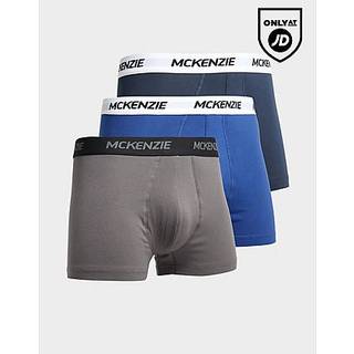 McKenzie 3-Pack Wyatt Boxers, Navy - L