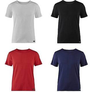 bruno banani Herren T-Shirt rot Mikrofaser/Funktion unifarben